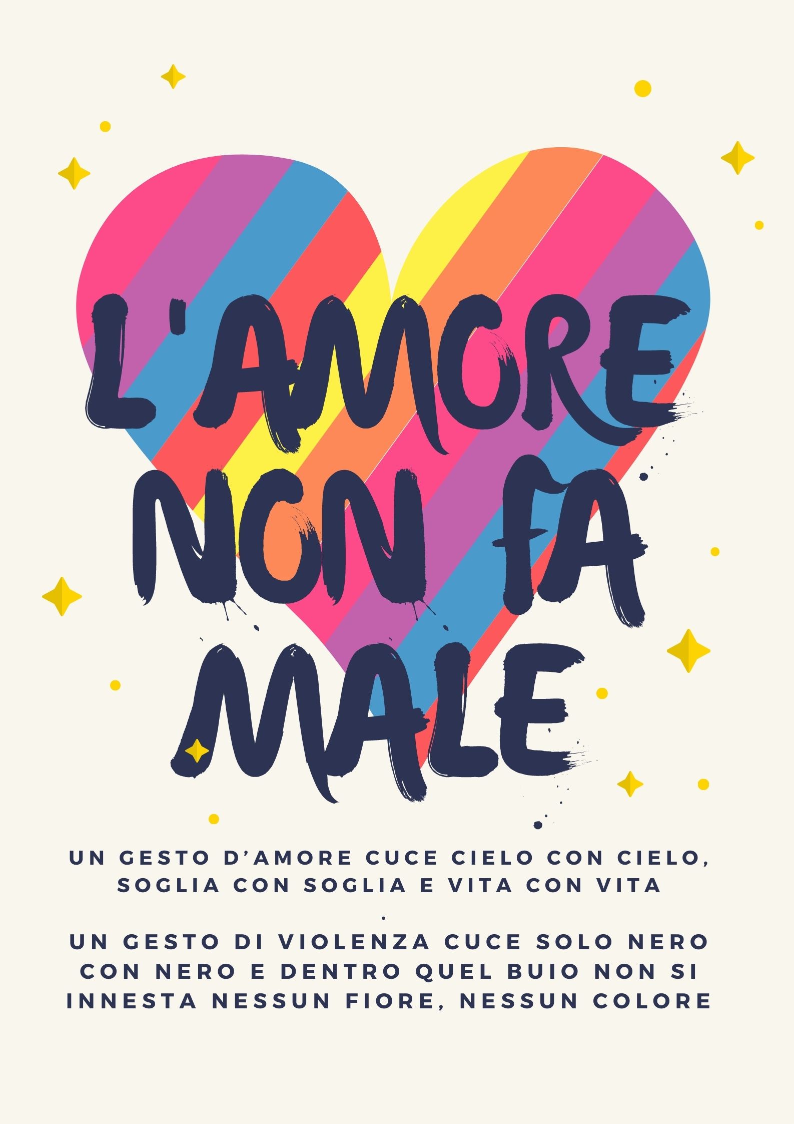 mANIFESTO PROGETTO L'AMORE NON FA MALE